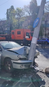 Car broken in an accident